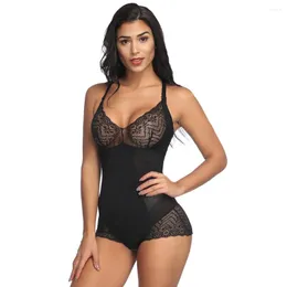 Intimo modellante da donna Donna Sexy High Elastic Lace Shapewear BuLifter Tummy Control Vita Trainer Body regolabile Cincher traspirante