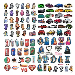 Charms snabb leverans PVC Cartoon Shoe Decoration Buckle Fashion Accessories Fit Armband Armband Button Part Gift Drop Smycken Findi DHPFB