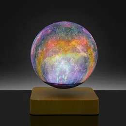 Levitation Galaxy Lamp, 3D Print Cosmos Lighting, LED Table Lamp, Beside Night Light Touch Control, Birthday Gifts