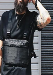 Alyx Chest Rig Bag Уличная поясная сумка Черная поясная сумка в стиле хип-хоп Мужские регулируемые тактические уличные нагрудные сумки Kanye Waist Packs x1642132