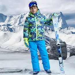 Kurtki narciarskie Kurtka z kapturem ogólna górska dziewczyna śnieżna garnitur zimowy ciepły chłopiec zestaw na świeżym powietrzu sport