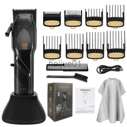 Barbeadores elétricos recarregável sem fio aparador de cabelo para homens aliciamento profissional cortador de cabelo elétrico barba máquina de corte de cabelo borda contorno x0918