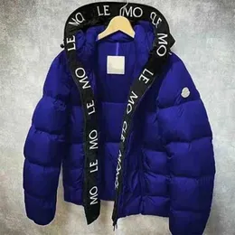 Zimowe nowe męskie projektant kurtki Downs Downs luksusowe modne litery Montfamily Down Jacket Women Fashion Hip Hap Hat Wzór nadrukowany płaszcz na zewnątrz ciepły swobodny