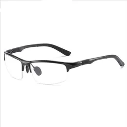 Fashion optical Frame Sport Aluminum magnesium Eyewear Flat mirror half frame glasses Short Sight eyewear2799