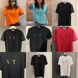 패션 남성 디자이너 Tshirt 패턴 프린트 프린트 T 셔츠 검은 최신 스타일 폴로 티셔츠 남성 여성 고품질 짧은 슬리브 티 S-7XL