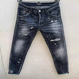 DSQ PHANTOM TURTLE Jeans Men Jeans Mens Luxury DesignerJeans Skinny Ripped Cool Guy Causal Hole Denim Fashion Brand Fit Jeans Men 2922
