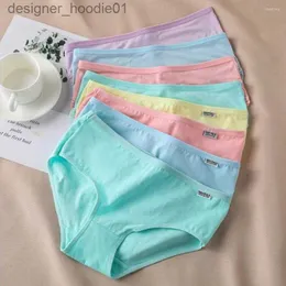 Conjunto sexy Bragas de mujer Calzoncillos de niña Algodón Estudiantes adolescentes Calzoncillos Ropa interior pequeña Soild Lady Lencería Casual Cintura baja Mujeres Panty L230918