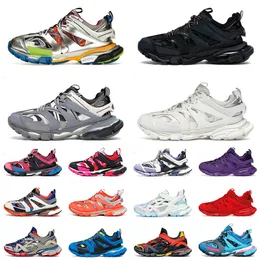 Mens Women Designer Casual Shoes Platform Snekaers Flat Track 3 3.0 T.s. Old Leather 17fw Vintage Black Beige Trainers Tracks Runners Size 36-45