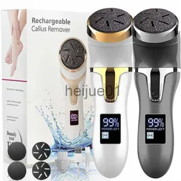 Electric Shavers Rechargeable Electric Foot Rasp Electric Pedicure Foot Sander IPX7 Waterproof 3 Grinding Heads to Eliminate Feet Dead Skin x0918