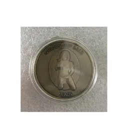 5 pçs/set Amarrado Menina Coleções de Moedas de Bronze Get Laid Heads Tails Banhado Coleção de Arte Presentes Lucky Coin.cx