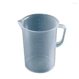 Measuring Tools 1000ml Plastic Cup Beaker Laboratory Transparent Mixing Tank Container