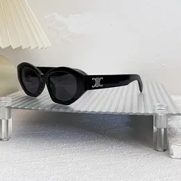 Designer Womens Sonnenbrille Retro Cats Eye für Frauen Oval Französische Straße Mode Accessoires DHPBG