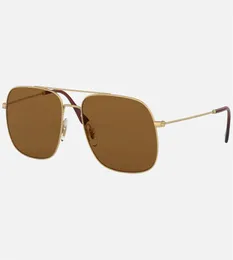 Designer-Sonnenbrille für Herren im neuen Stil mit schlankem Doppelstrahl-Metallrahmen und mehrfarbigen Verlaufsgläsern mit Box 35957567949