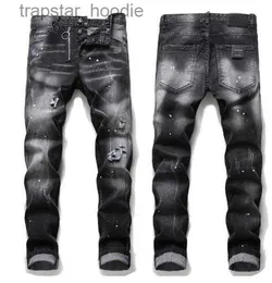 Jeans para hombres 2021 Jeans para hombre Top Diseñador de alta calidad Denim de lujo Hombres Moda Biker Hole Ripped Tie Dye Hombre Popular Hip Hop Jean Pantalones L230918