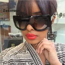 Zeontaat 2019 большие квадратные солнцезащитные очки женские с плоским верхом модные цельные линзы солнцезащитные очки для женщин брендовые оттенки 4746812
