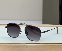 Svart rodium/grå skuggade solglasögon 009 herr designer solglasögon nyanser UV400 glasögon med låda