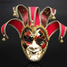 Costume Accessories NEW Halloween Party Carnival Mask Masquerade Venicek Italy Venice Handmade Painting Party Face Mask Christmas Cosplay Mask GB10232102 L23091