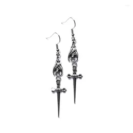 Dangle Earrings Gothic Vampire Bat And Sword Lover Gifts Fashion Witch Jewelry Halloween Women's Party