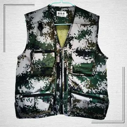 Hunting Jackets High Quality Men's Pographer Casual Vest Multi-Pockets Outdoor Climb Camping Hiking Shooting Waistcoat Size M-XXXL