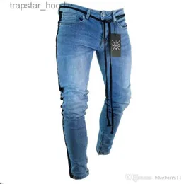 Pantalones vaqueros para hombres Verano Nuevos hombres Casual Denim Jeans Pantalones Raya Hip Hop Pantalones largos Skinny Streetwear Jeans S-3XL L230918