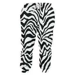Lançamento calças casuais menino novo longo solto leopardo 3d impresso zebra listras hiphop tamanho grande traje unisex inverno trouse216i