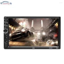 Din Car Radio 7" HDTouch Screen Player MP5 SD/FM/MP4/USB/AUX/Bluetooth Audio Rear View Camera Remote Control