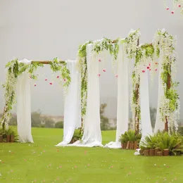 Dekorativa blommor Jarown Wisteria Artificial Wedding Arch Diy Decor Party Festival Garden Hanging Plant Vine