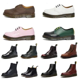 Doc Martins Doc Martens Boots Shoes Men Women High Leather Winter Snow Booties Oxford Bottom Ongle Shoes Martines Sneakers Boot في الهواء الطلق