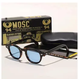 Wholesale Design S M L Frame 100Color Lens Sunglasses Lemtosh Johnny Depp Glasses Polarized Eyeglasses Arrow Rivet 1915 With Case