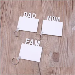 Jewelry Sublimation Keychain Love Grad Dad Mom Senior Key Chain Creative Diy Gift Blank Mothers Day Gifts Party Favor Drop Delivery Ba Dhsrn