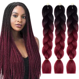 Synthetic Braiding Jumbo Braids Bulk 82inch 165G Crochet Twist Synthetic Extensions In Stock ZZ