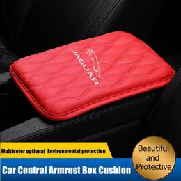 Car Organizer Armrest Box Pad Mat Cushion Leahter For XF XJ F Type E-type Pace Epace TypeX TypeS XKR XJS XJL XFL XEL Accessories244E