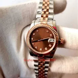 Automatiska Rolaxes Titta på ren ring ny 126231 version klockor gul safir 126233 glas 36mm 124300 två ton guld rostfritt stål 2813 l