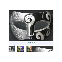 Maschere per feste Donna Uomo Maschera Intaglio Fiore Mardi Gras Masquerade Halloween Cosplay Abito da ballo Performance Mezza faccia Regalo di Natale da uomo Dhbl9