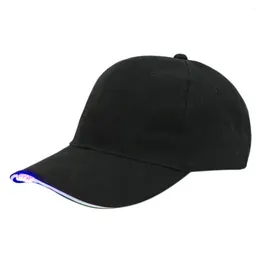 Cappellini da baseball Cappello illuminato a LED Glow Club Party Baseball Hip-Hop Cappellino sportivo regolabile Moda hiphop