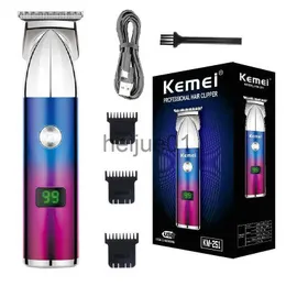 Barbeadores elétricos Kemei Aparador de cabelo sem fio para homens profissional barba cortador de cabelo recarregável rosto bigode máquina cabeças elétricas corte de cabelo x0918