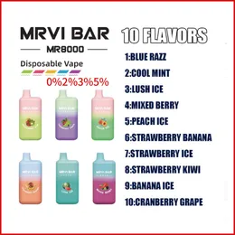 Empty Baked Bar Disposable Cigarette mrvi bar 8000 puffs Pod Device Rechargeable Battery Vaporizer Kit Buzz Bar in stocks free ship