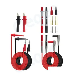 Automotive Repair Kits P1308B 18Pcs/Set Test Lead Repairs Kit Tool 4Mm Banana Plug To Tester Hook Replaceable Mtimeter Probes Testing Dhrrx