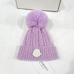 Designer Kid Knitted Hat Boys Girls Cute Beanies Child Warm Hats Pom Pom Winter Kids Beanie Braid Cashmere