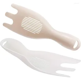 Spoons Rice Washer Kitchen Tool Strainer Sieve Plastic Sifter Spoon Washing Brush For Fruit Vegetable