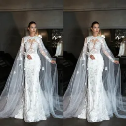 Ekskluzywne projektowanie Wrap Wrap 2019 Tiul Cloak Lace Ladies Bridal Cape Bridal Shall Dostosowane kurtki ślubne SHI274B