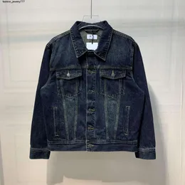 Nanyou High Quality 2023 Autumn/Winter New CE Home Denim Coat Pure Cotton Letter broderi Löst avslappnat toppmode