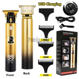 Electric Shavers LCD Hair Clippers Professional Hair Cutting Machine Beard Trimmer For Men Barber Shop Electric Shaver Vintage T9 Hair Cutter x0918