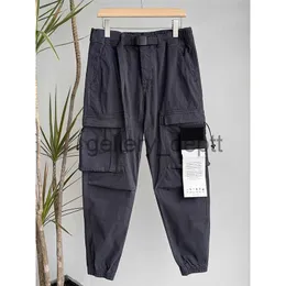 Men's Pants Autumn and winter men's overalls machine leisure function wind pocket drawcord belt splicing pocket loose overalls new 2023 J230918