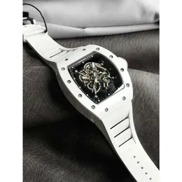 Superclone aaaaa Uhr RM055 Active Tourbillon Uhren DB1J hochwertiges automatisches mechanisches Uhrwerk mit skelettiertem Zifferblatt Montre Richa Milles Luxe echtes Tourbillon
