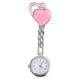 Pocket Watches Heart Shaped Hanging Fob Watch: Watch Waterproof Nursing With For ( )