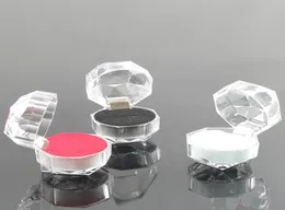 50 pcslot boucles d'oreilles présentoirs boîtes de rangement organisateur paquet étui Transparent acrylique cristal anneau bijoux Box5348637