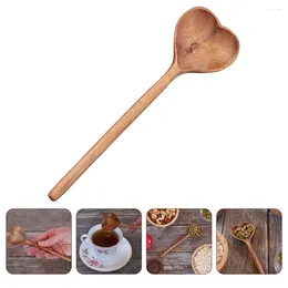 Spoons Elegant Pet Scoop Multi-function Convenient Mixing Wooden Dessert Wear-resistant Home Supply Child