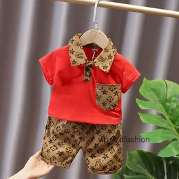 2st pojkar Sommarkläder Set Children Fashion Shirts Shorts Outfits For Baby Boy Toddler Tracksuits 0-5 Years Boy Clothing Set