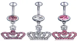 D0370 Crown Belly Dreat Button Ring Mix Colors01234565261892